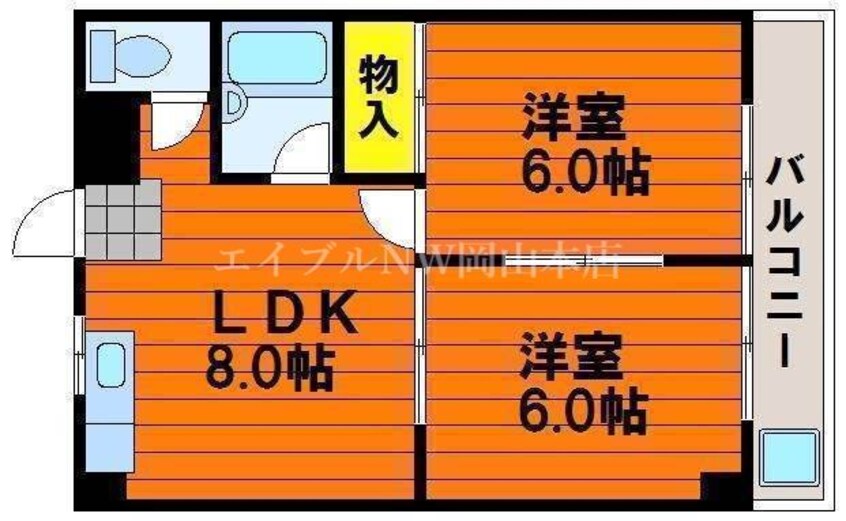 間取図 メゾンフルールⅠ