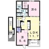 アルバーダ・ＫⅤ 2LDKの間取り