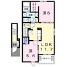 アルバーダ・ＫⅤ 2LDKの間取り
