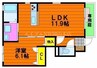 シャーメゾン・フローラ 1LDKの間取り