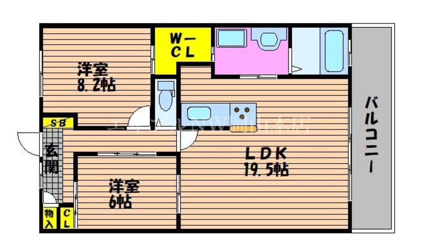間取図 サーパス庭瀬