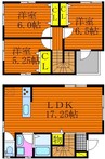 カシアーノ 3LDKの間取り