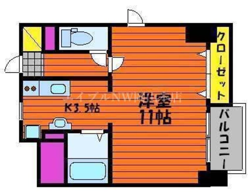 間取図 カーサ・フィオーレ表町