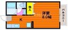 プレミール97 1Kの間取り
