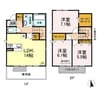 ラフィーネ下中野　B棟 3LDKの間取り