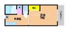 オーキスヴィラ 1Kの間取り