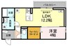 セラヴィ 1LDKの間取り