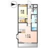 プラッツ・ユーⅡ 1LDKの間取り