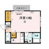 FIT HOUSE Ａ棟 1Rの間取り