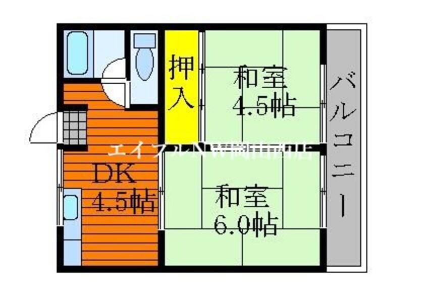 間取図 芳泉コーポ　Ａ棟