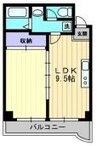 グランツ西古松Ⅱ 1LDKの間取り