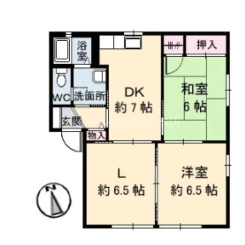 間取図 ソレアード高松　B棟
