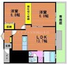 フィオーレ 2LDKの間取り
