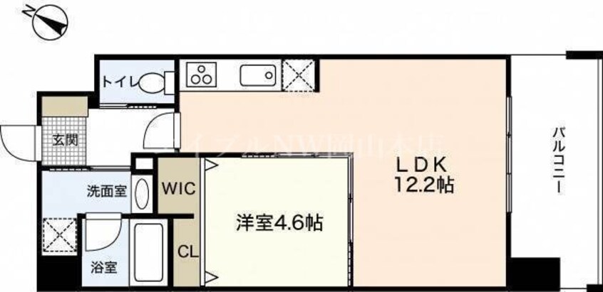 間取図 JRBハイツ岡山