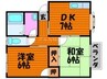 エントピア当新田　Ｃ棟 2DKの間取り