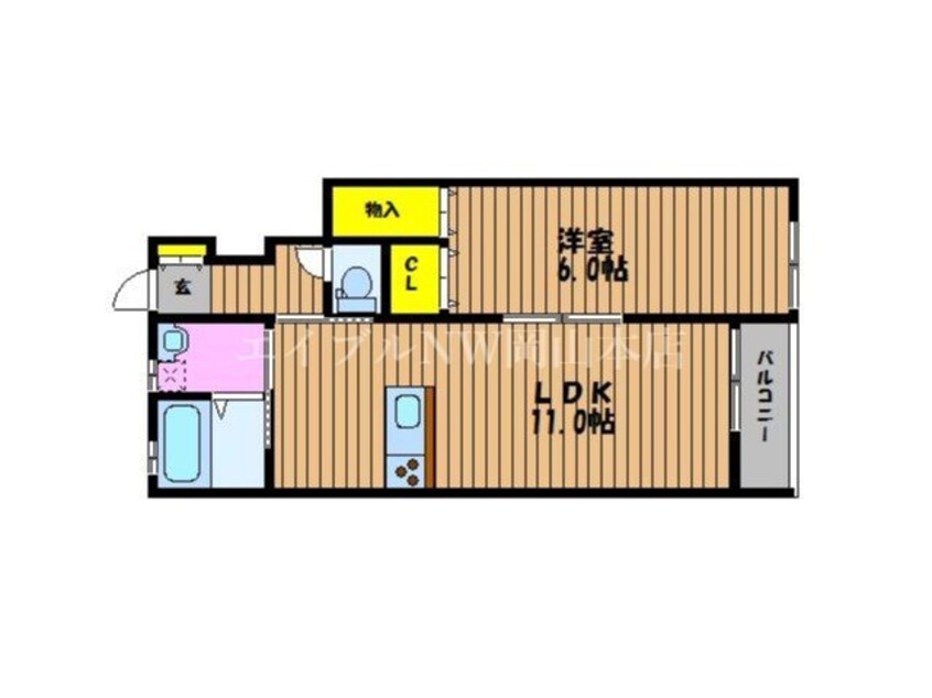 間取図 クレア　南棟