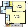 ソニック深堀 1LDKの間取り