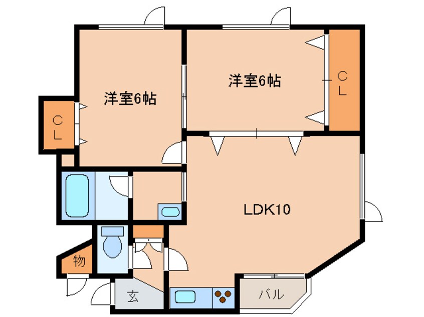 間取図 ソニック富岡