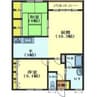 マンションエンドレス 2LDKの間取り