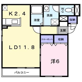 間取図 ジェルメ大手町２号棟