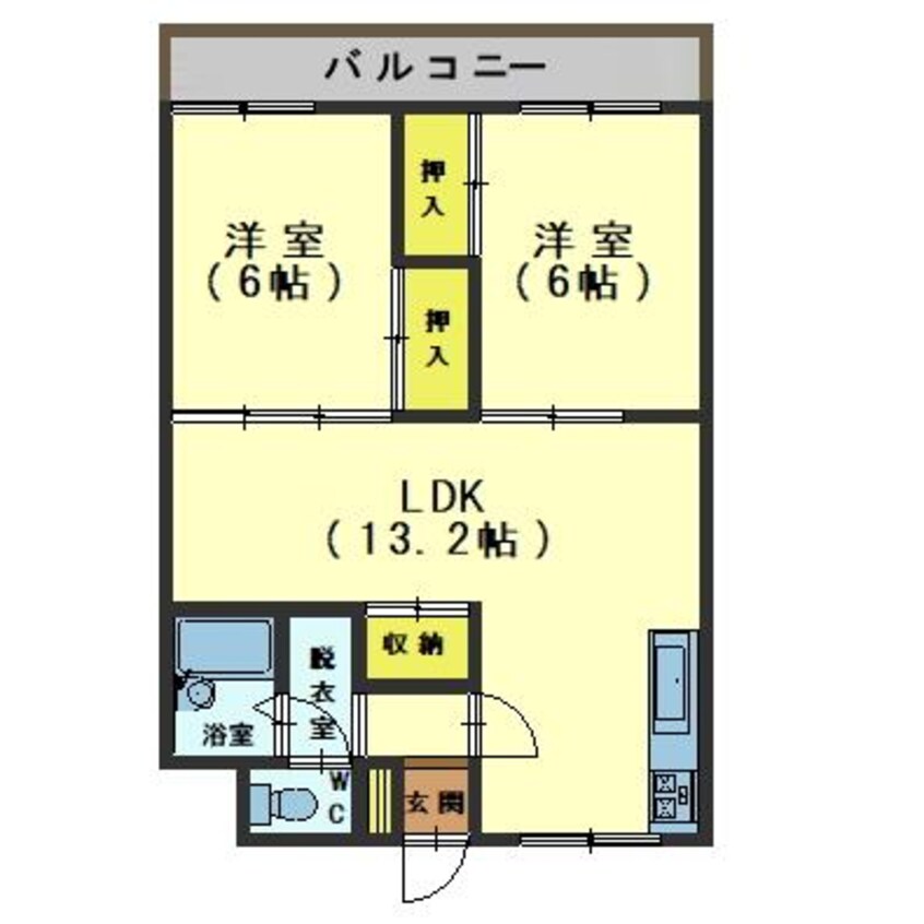 間取図 ビバリアⅠ