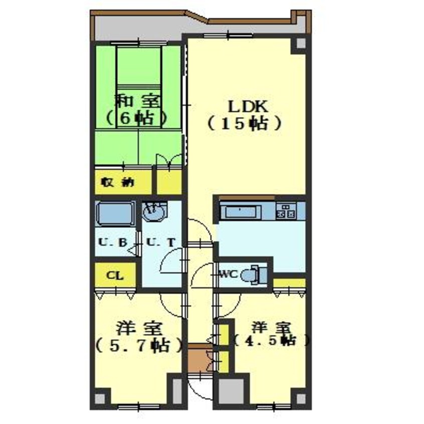 間取図 マンションリヴァージュ