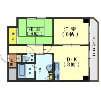 間取図 メゾンバティオリーブル豊川