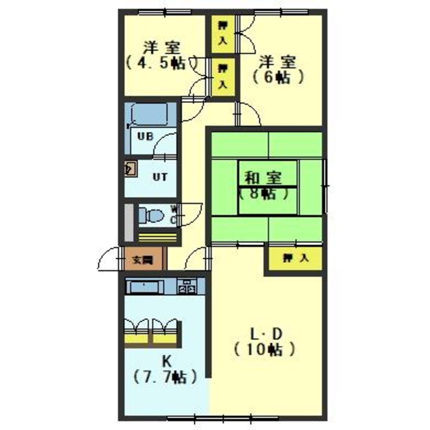 間取図 レストフル富岡