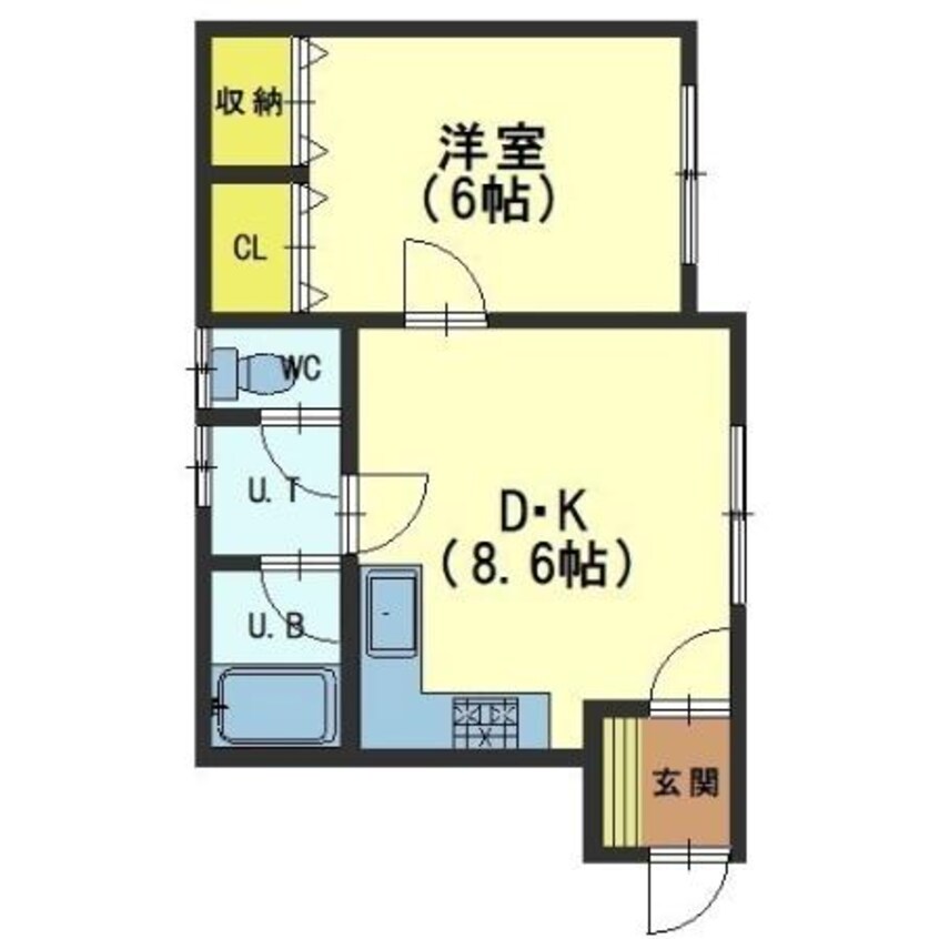 間取図 コーポ第1ダックス