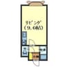 カサドール駅前 1Rの間取り
