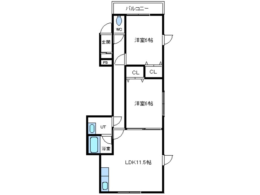 間取図 めぞん六番館