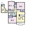パレス吉元Ⅲ 3LDKの間取り