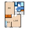貴光ハイツⅡ 1LDKの間取り