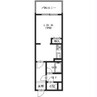 ライオンズマンション湯川第３ 1Kの間取り