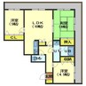 ライオンズマンション湯川第３ 3LDKの間取り