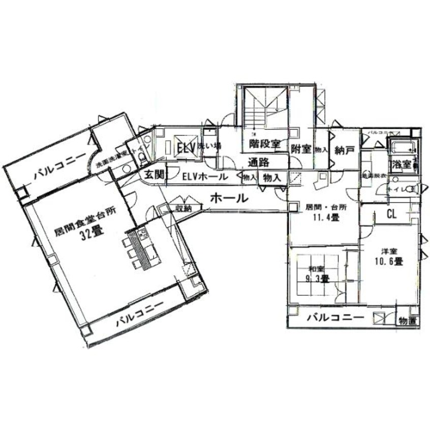 間取図 カーサ函館