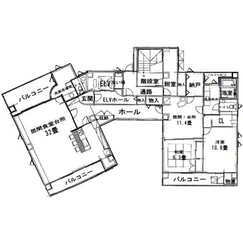 間取図 カーサ函館