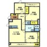 カーサ函館 3LDKの間取り
