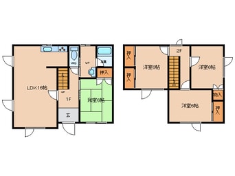 間取図 函館本線/函館駅 車移動　25分13km 1階 築31年