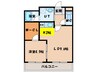 サンライズヒル亀田本町 1LDKの間取り
