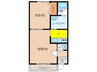 ハイツふきのとうNo.6 1LDKの間取り
