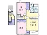 エルムプラシード3号館 2LDKの間取り