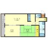 クレステージ田家 2LDKの間取り