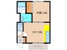 ペリーランド 1DKの間取り