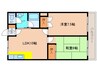 シェルブール 2LDKの間取り