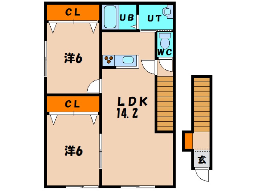 間取図 タウンヒルズ