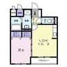 トータス宮前 1LDKの間取り