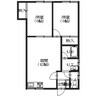 ポートレジデンス 2LDKの間取り