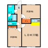 フローラＭ 2LDKの間取り