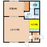 メゾンカイトⅡ 1LDKの間取り